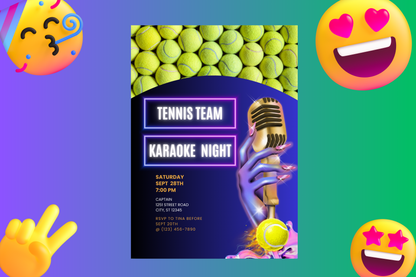 Tennis Team Karaoke Night