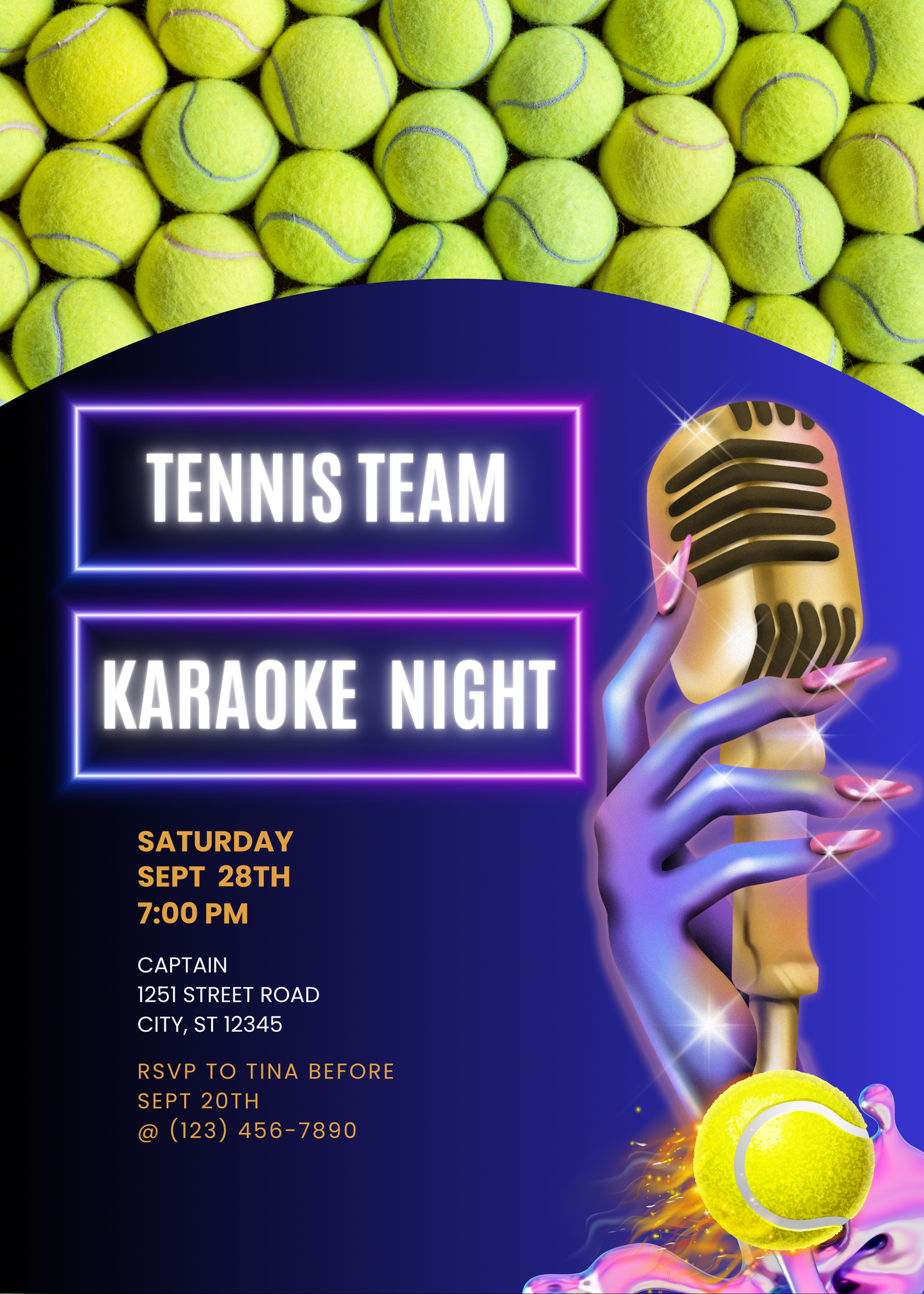 Tennis Team Karaoke Night